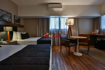 Flat com 1 Quarto à venda, 29m² no Cidade Monções, São Paulo