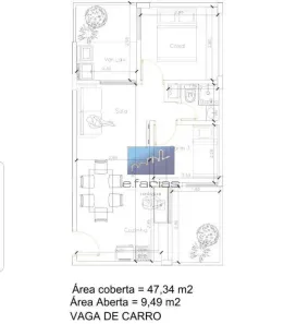 Apartamento com 2 Quartos à venda, 47m² no Vila Santa Teresa (Zona Leste), São Paulo