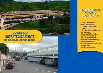 Galpão/Depósito/Armazém para alugar, 1100m² no Jardim Jaraguá, São Paulo