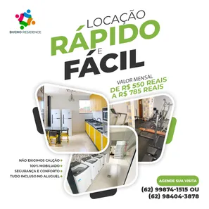 Kitnet com 1 Quarto para alugar, 30m² no Setor Sol Nascente, Goiânia