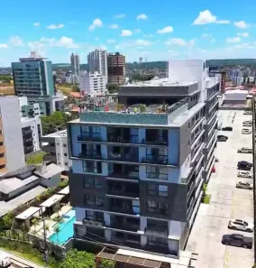 Apartamento com 2 Quartos para alugar, 57m² no Ponta de Campina, Cabedelo