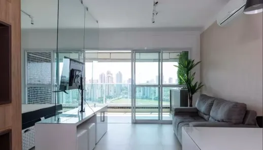 Apartamento com 1 Quarto para alugar, 55m² no Vila Regente Feijó, São Paulo
