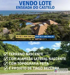 Lote/Terreno à venda, 700m² no , Mata de São João