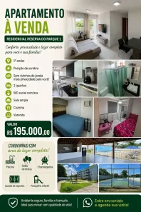 Apartamento com 2 Quartos à venda, 10m² no Tabuleiro do Martins, Maceió