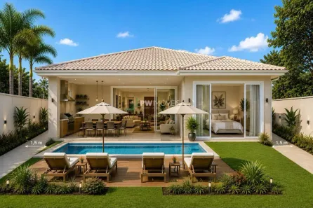 Casa de Condomínio com 3 Quartos à venda, 185m² no Alphaville, Rio das Ostras