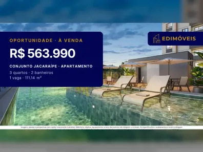 Apartamento com 3 Quartos à venda, 111m² no Conjunto Jacaraípe, Serra