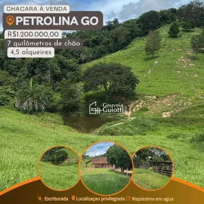Fazenda/Sítio com 2 Quartos à venda, 217800m² no , Petrolina de Goiás