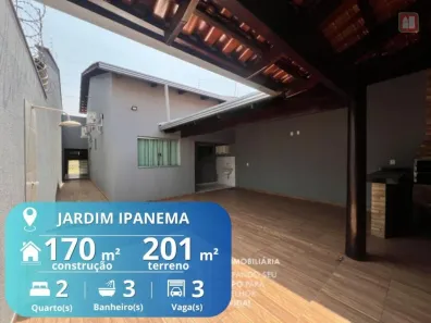 Casa com 2 Quartos à venda, 170m² no Jardim Ipanema - 1º Complemento, Aparecida de Goiânia