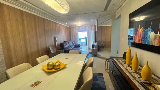 Apartamento com 3 Quartos para alugar, 154m² no Guilhermina, Praia Grande