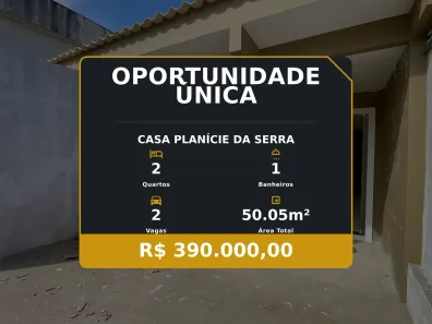 Casa com 2 Quartos à venda, 50m² no Planície da Serra, Serra