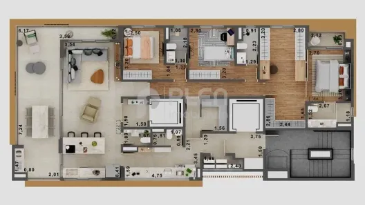 Apartamento com 3 Quartos à venda, 167m² no Jardim Leonor Mendes de Barros, São Paulo