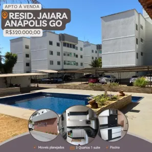 Apartamento com 3 Quartos à venda, 77m² no Vila Jayara, Anápolis