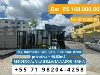 Apartamento com 2 Quartos à venda, 40m² no Fazenda Grande I, Salvador
