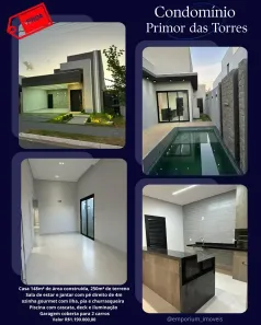 Casa de Condomínio com 3 Quartos à venda, 148m² no Condomínio Primor das Torres, Cuiabá