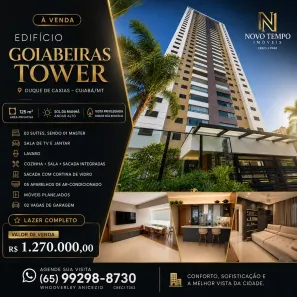 Apartamento com 3 Quartos à venda, 125m² no Duque de Caxias, Cuiabá