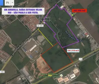 Lote/Terreno à venda, 254000m² no Eugênio de Mello, São José dos Campos