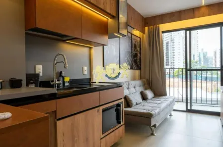 Flat com 1 Quarto para alugar, 33m² no Pinheiros, São Paulo