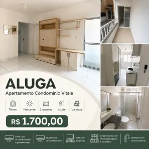 Apartamento com 2 Quartos para alugar, 45m² no Vila Vicente Fialho, São Luís