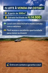 Lote/Terreno à venda, 500m² no Parque Bahia, Cotia
