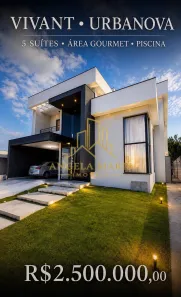 Casa de Condomínio com 5 Quartos à venda, 348m² no Loteamento Vivant Urbanova, São José dos Campos