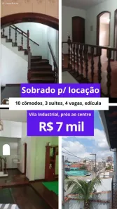 Casa com 3 Quartos para alugar, 300m² no Centro, Mogi das Cruzes