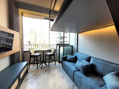 Apartamento com 1 Quarto para alugar, 24m² no Jardim das Acácias, São Paulo