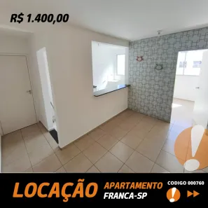 Apartamento com 3 Quartos para alugar, 55m² no Vila Santa Cruz, Franca