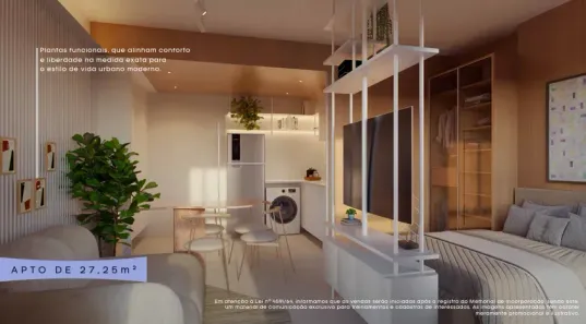 Apartamento com 1 Quarto à venda, 26m² no Boa Viagem, Recife