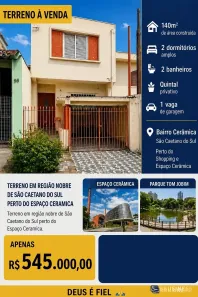 Casa com 2 Quartos à venda, 160m² no Cerâmica, São Caetano do Sul