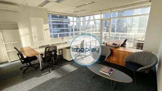 Sala Comercial para alugar, 133m² no Cidade Monções, São Paulo