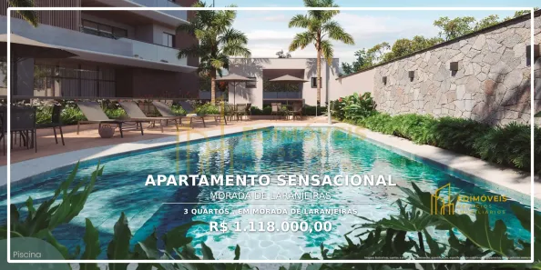 Apartamento com 3 Quartos à venda, 109m² no Morada de Laranjeiras, Serra