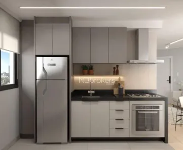 Apartamento com 2 Quartos para alugar, 51m² no Centro, Curitiba