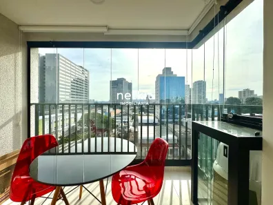 Apartamento com 1 Quarto para alugar, 23m² no Santo Amaro, São Paulo
