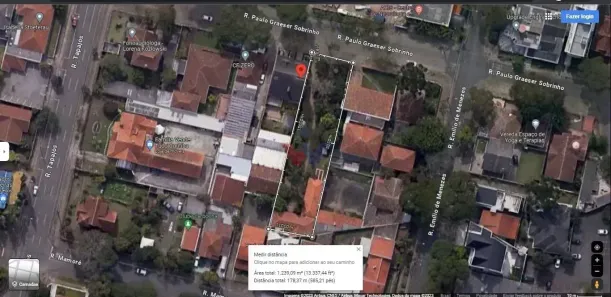Lote/Terreno à venda, 1189m² no São Francisco, Curitiba