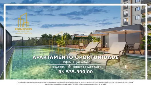Apartamento com 3 Quartos à venda, 111m² no Conjunto Jacaraípe, Serra