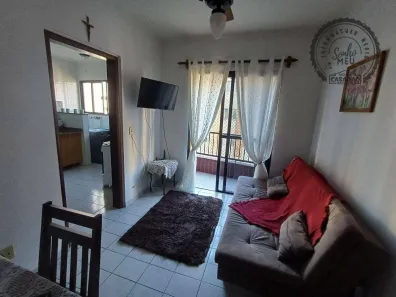 Apartamento com 1 Quarto para alugar, 47m² no Guilhermina, Praia Grande