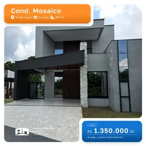 Casa de Condomínio com 3 Quartos à venda, 182m² no Ponta Negra, Manaus