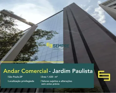 Sala Comercial para alugar, 1420m² no Pinheiros, São Paulo