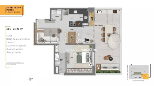 Apartamento com 1 Quarto à venda, 75m² no Savassi, Belo Horizonte