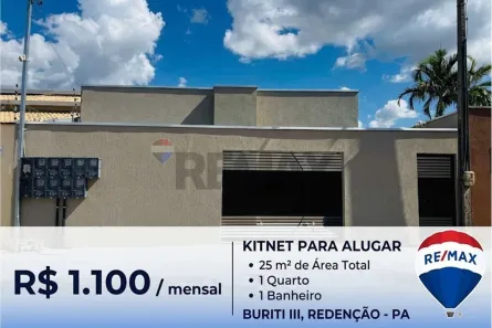 Kitnet com 1 Quarto para alugar, 25m² no Park dos Burutis III, Redenção