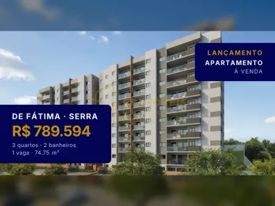 Apartamento com 3 Quartos à venda, 74m² no de Fátima, Serra