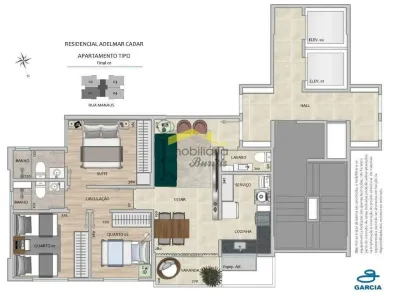 Apartamento com 3 Quartos à venda, 73m² no Santa Efigênia, Belo Horizonte