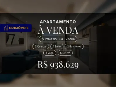 Apartamento com 2 Quartos à venda, 58m² no Praia do Suá, Vitória