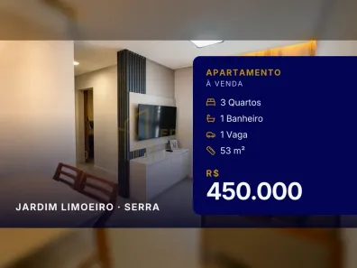 Apartamento com 3 Quartos à venda, 53m² no Jardim Limoeiro, Serra