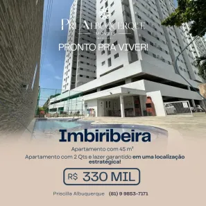 Apartamento com 2 Quartos à venda, 45m² no Imbiribeira, Recife
