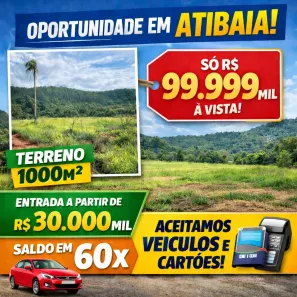 Lote/Terreno à venda, 1000m² no Centro, Mairiporã