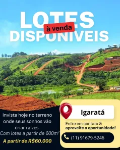 Lote/Terreno à venda, 600m² no Centro, Igaratá
