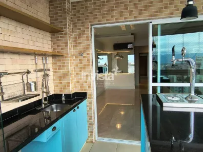 Apartamento com 3 Quartos para alugar, 118m² no Boqueirão, Santos