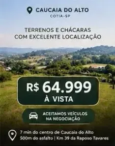 Lote/Terreno à venda, 500m² no Altos de Caucaia (Caucaia do Alto), Cotia