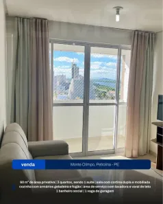 Apartamento com 3 Quartos para alugar, 60m² no Centro, Petrolina